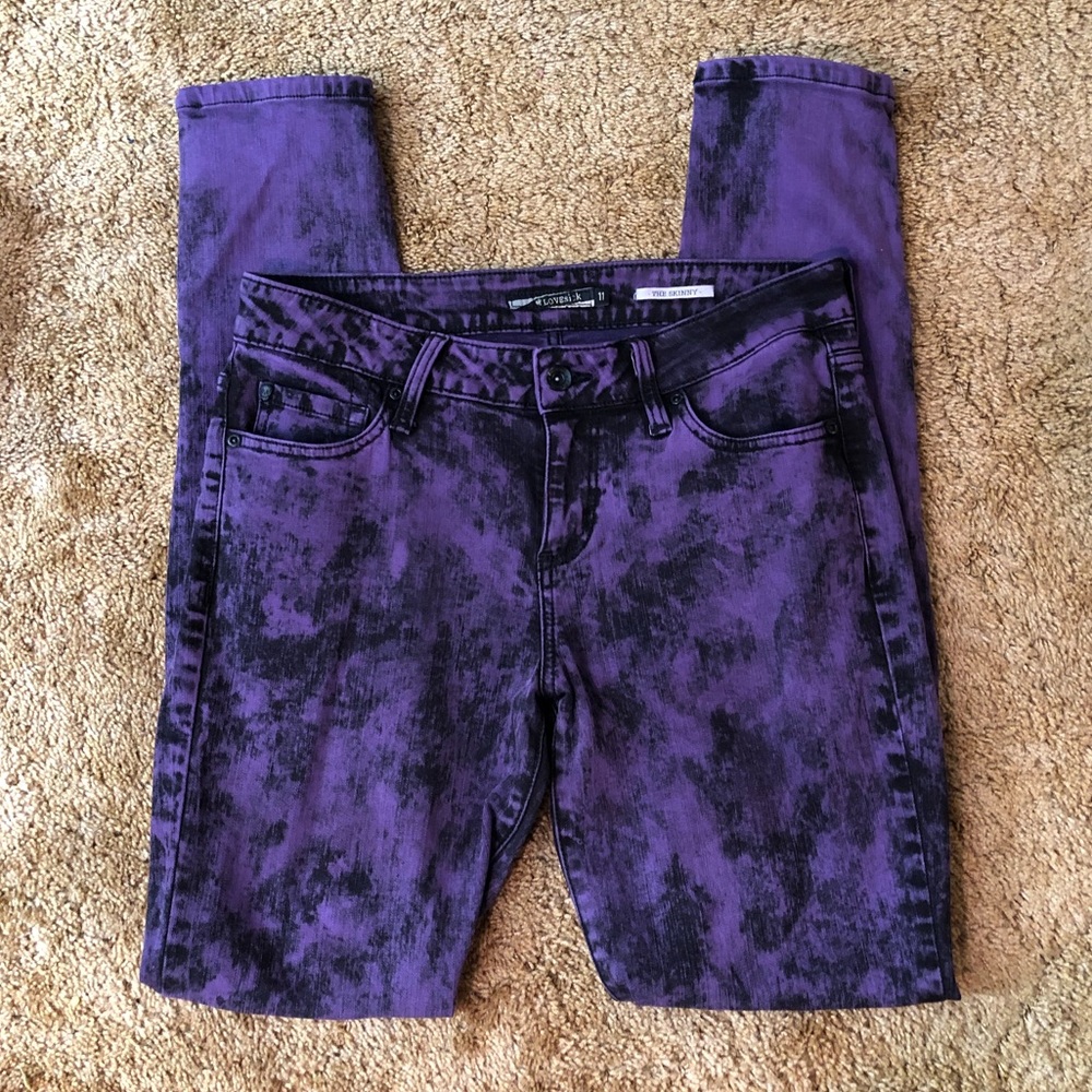 Hot Topic “The Skinny” Purple Jeans